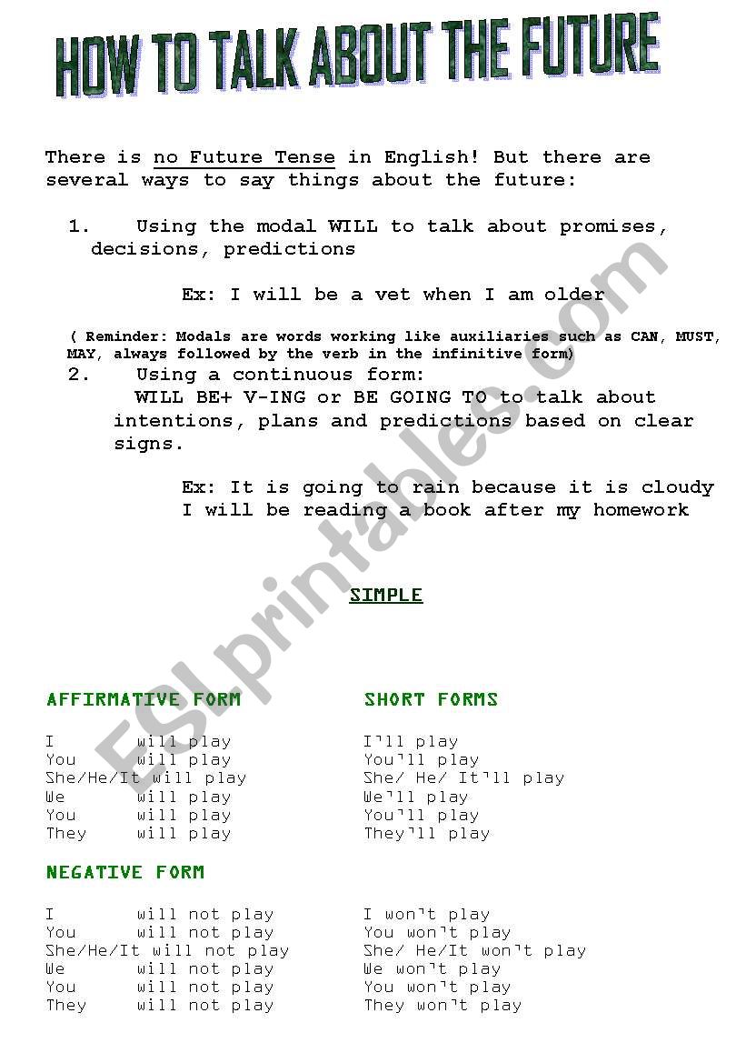 future updated sheet worksheet