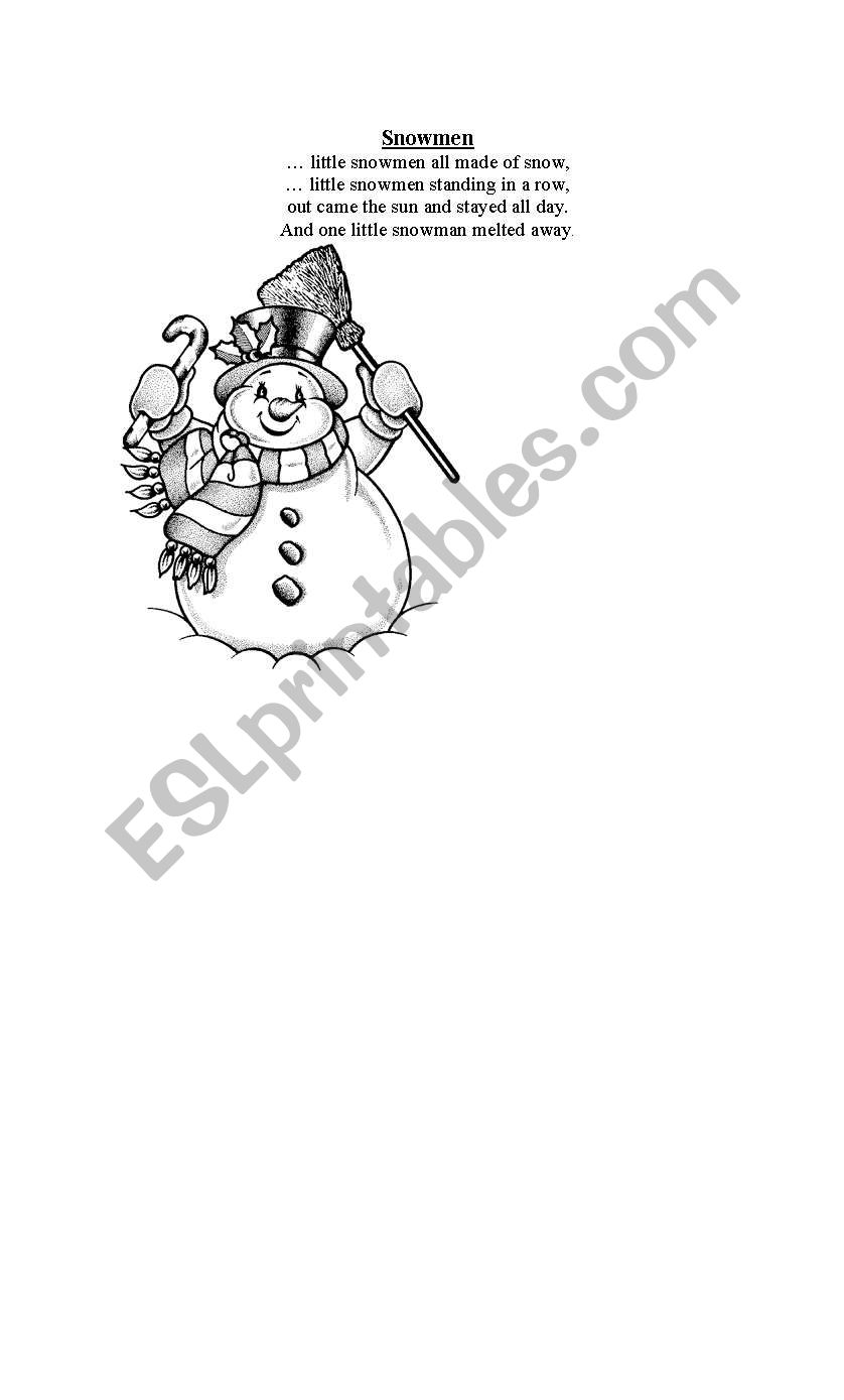 winter worksheet