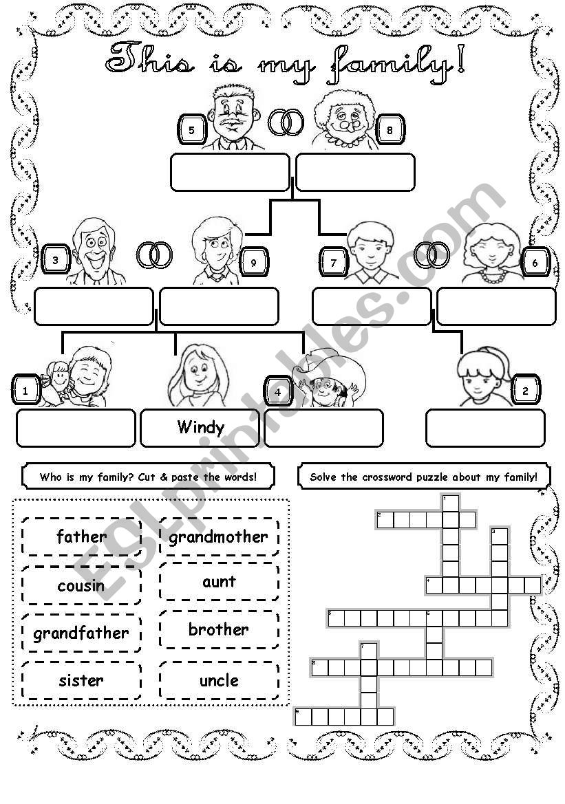 This is my family! (1) worksheet