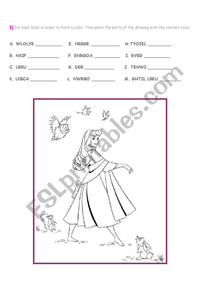 Lets Colour! worksheet