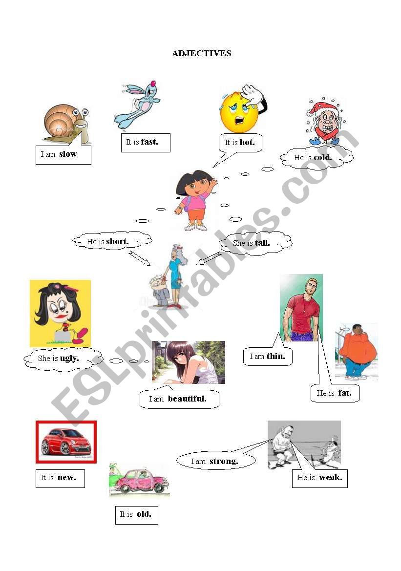 Adjectives worksheet