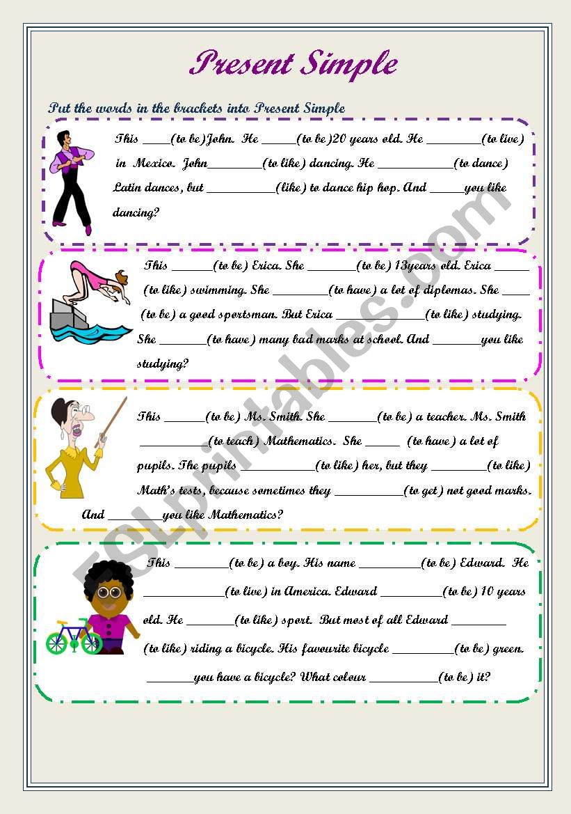 Present Simple worksheet