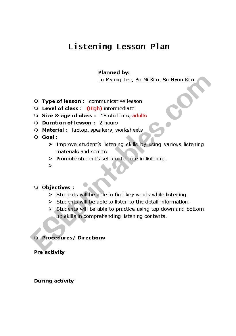 Superfoods worksheet