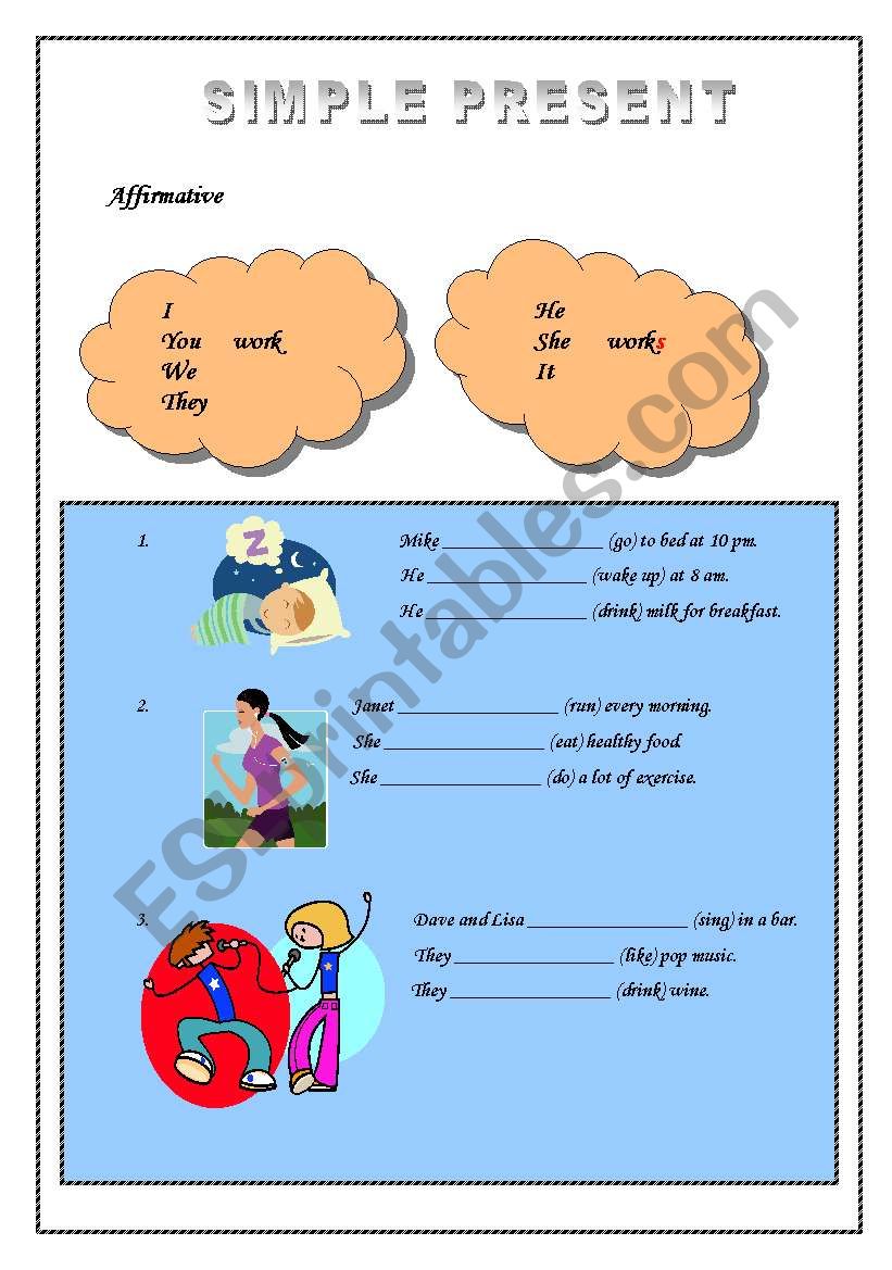 Simple Present worksheet