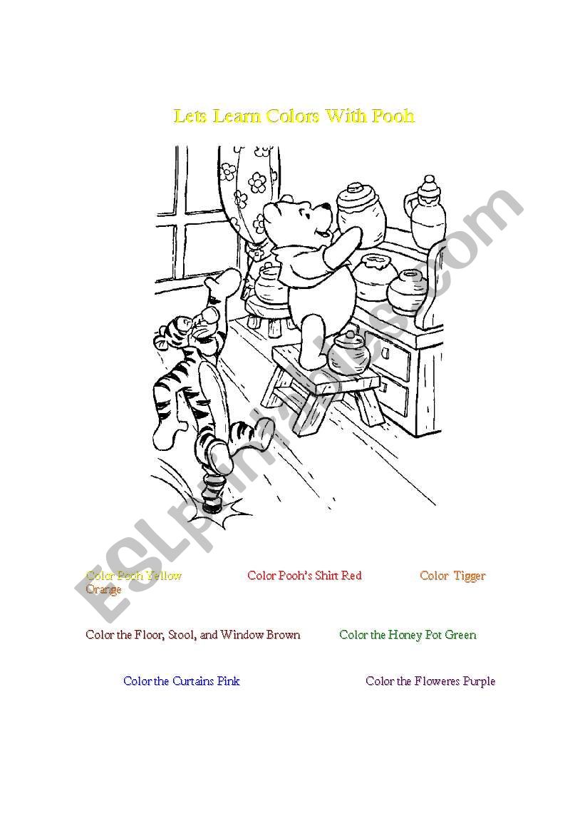 Learn Colors worksheet