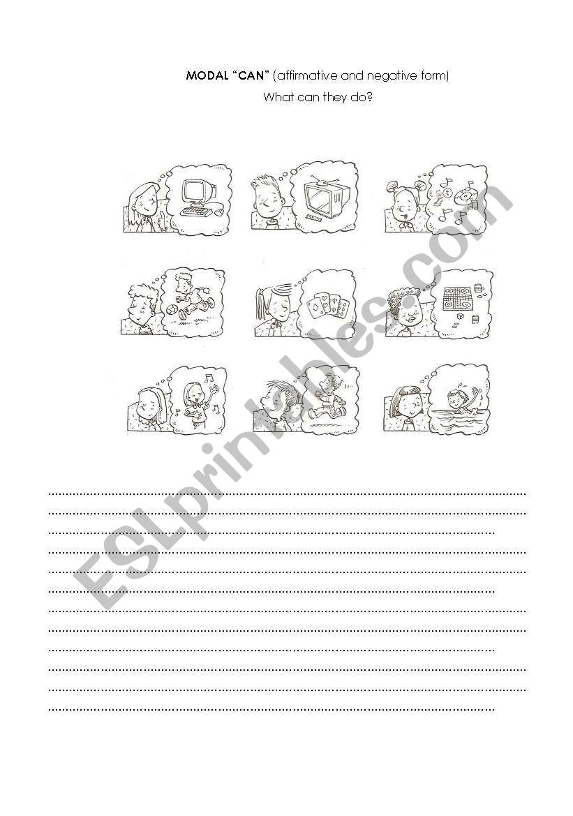 what can they do? worksheet