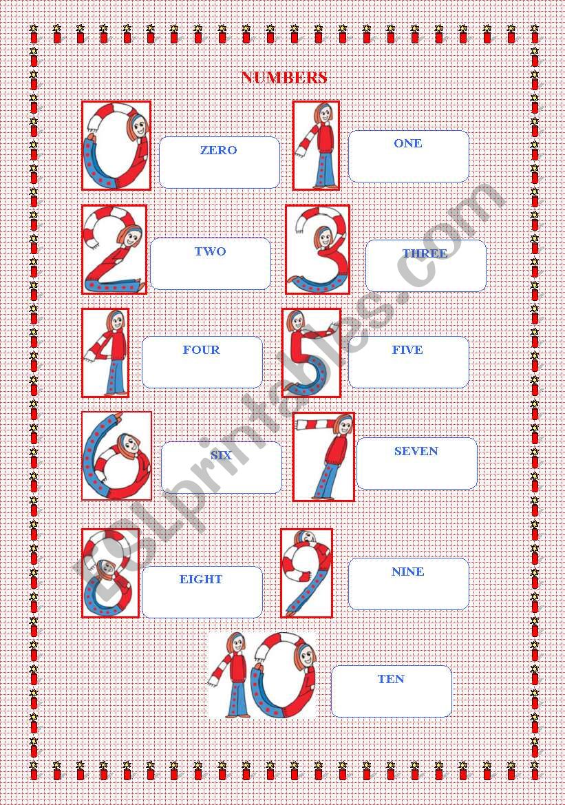 NUMBERS worksheet