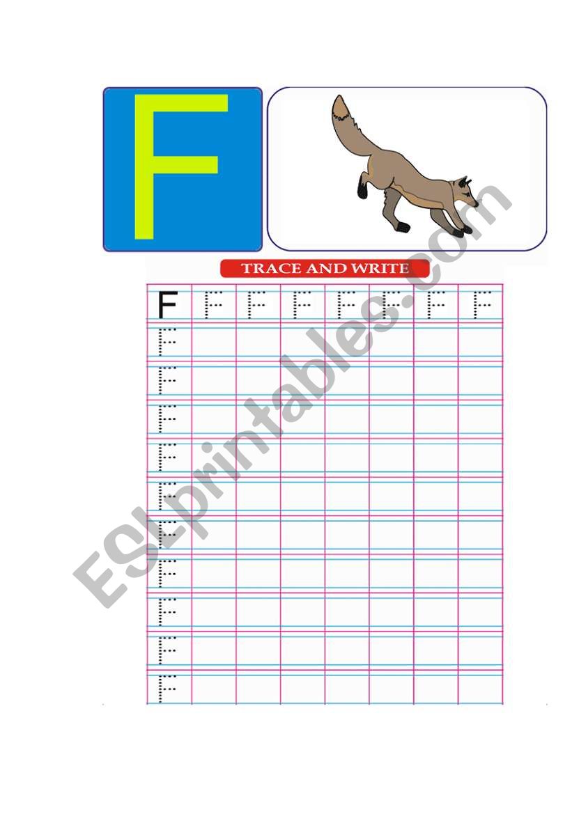 english alphabet worksheet