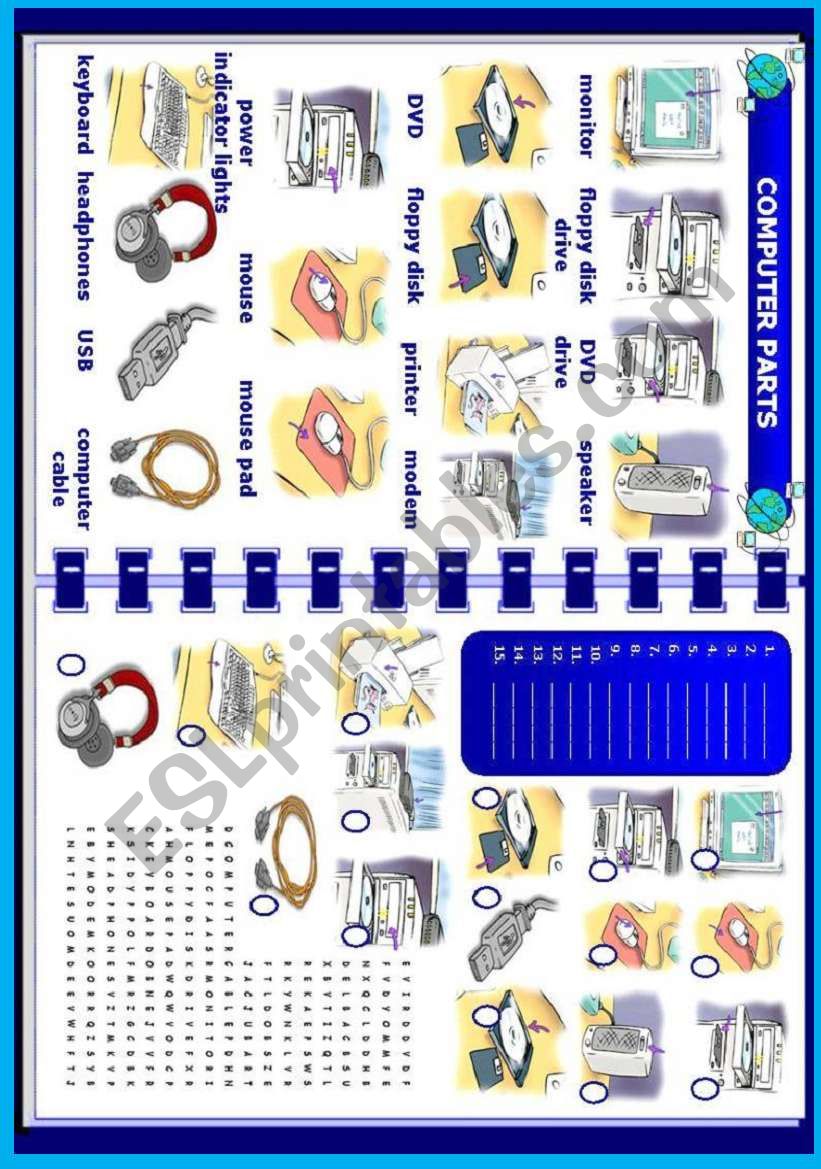 Computer Parts Worksheets - 15 Worksheets.com