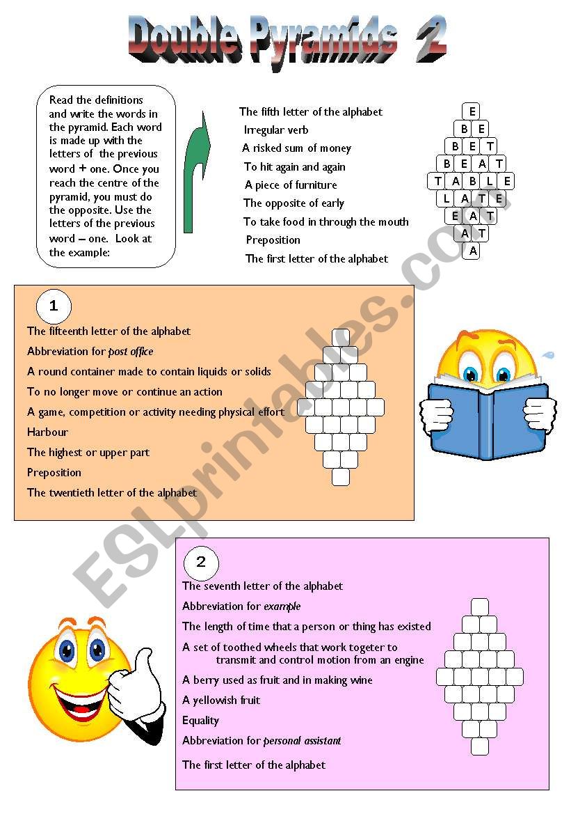 Double Pyramids 2 worksheet