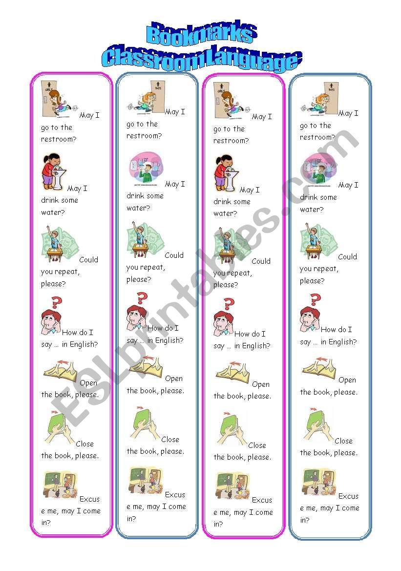 Bookmarks - Classroom Commands