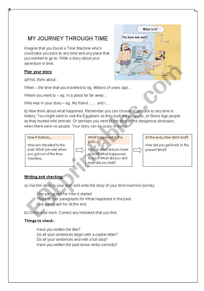 Writing a story worksheet