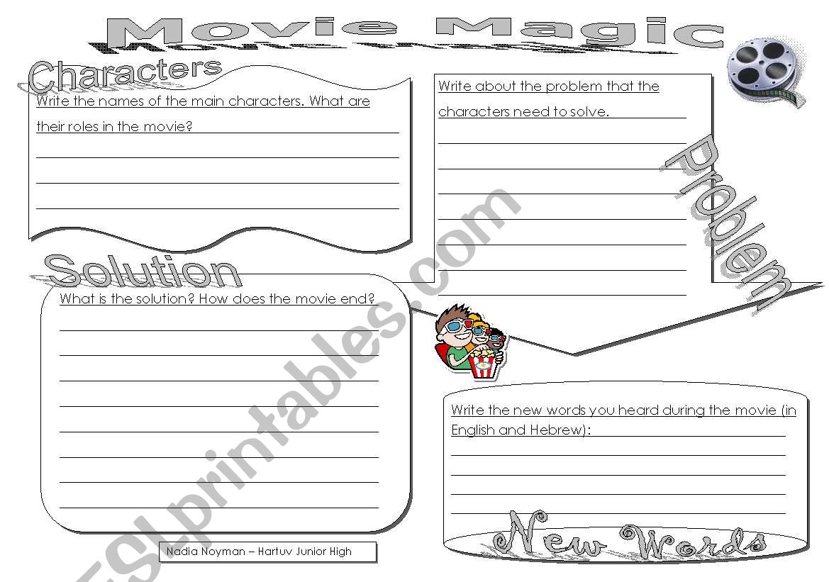 Movie Magic worksheet