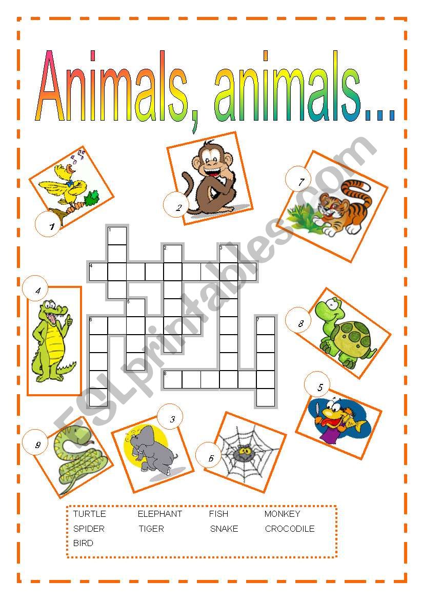 Animals, animals... worksheet