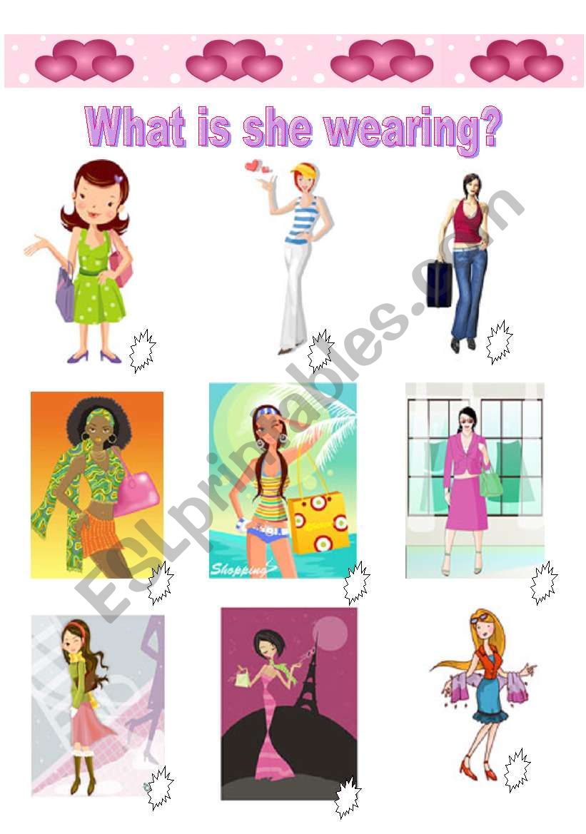 Clothes worksheet