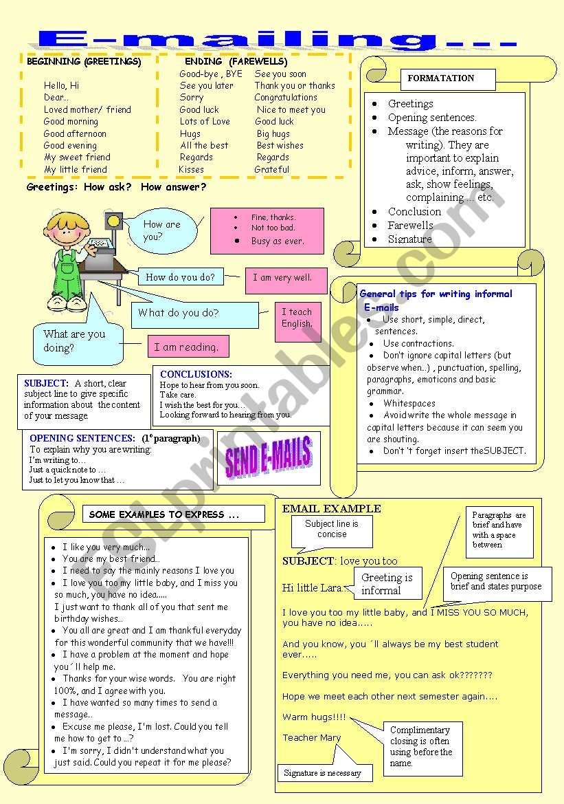 Another activity using emails in pedagogical practices