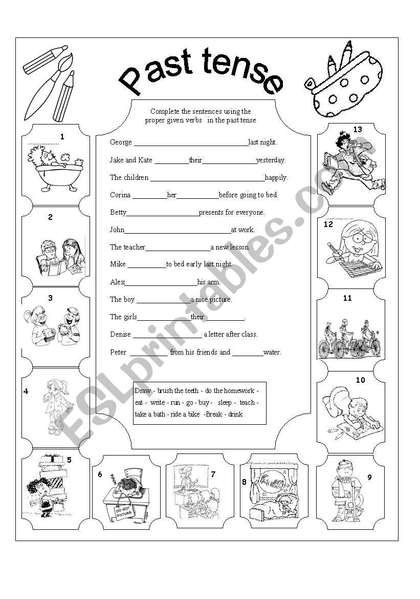 What is each of them doing? worksheet