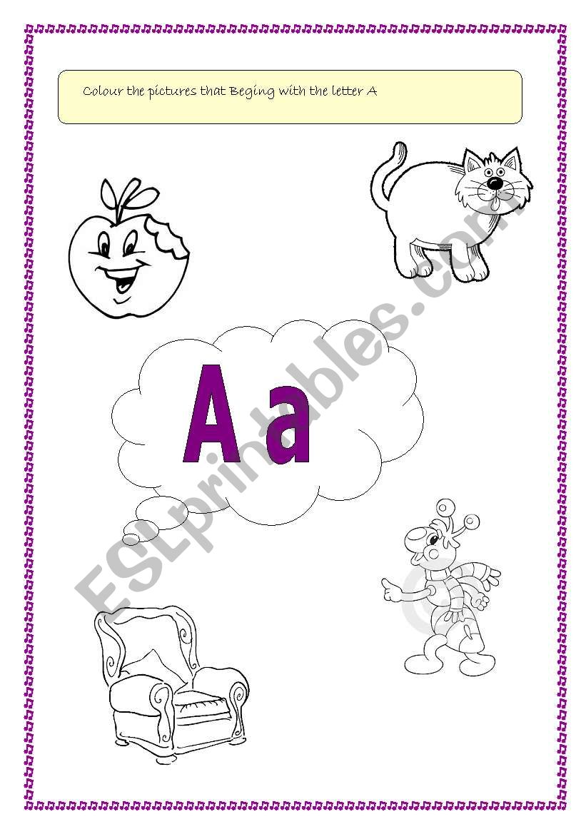 A - PHONIC WORKSHEET  worksheet