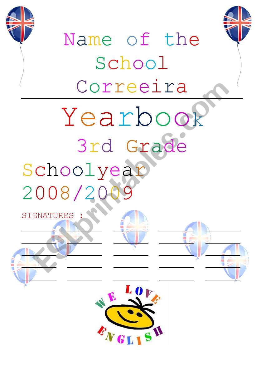 Cover yearbook worksheet