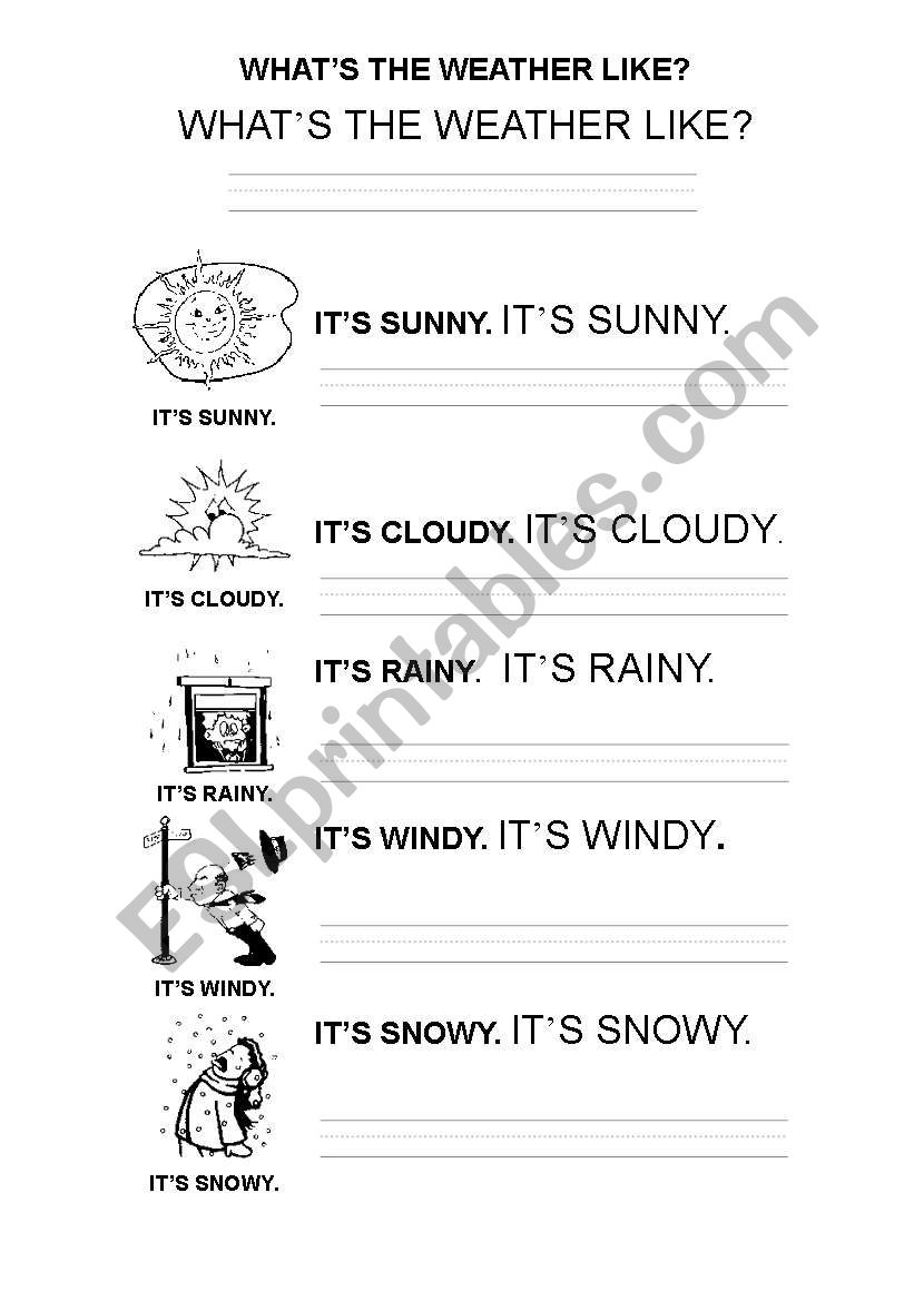 the weather worksheet