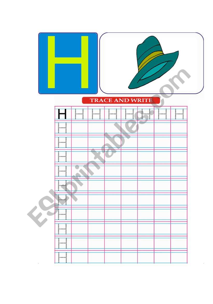 english alphabet worksheet