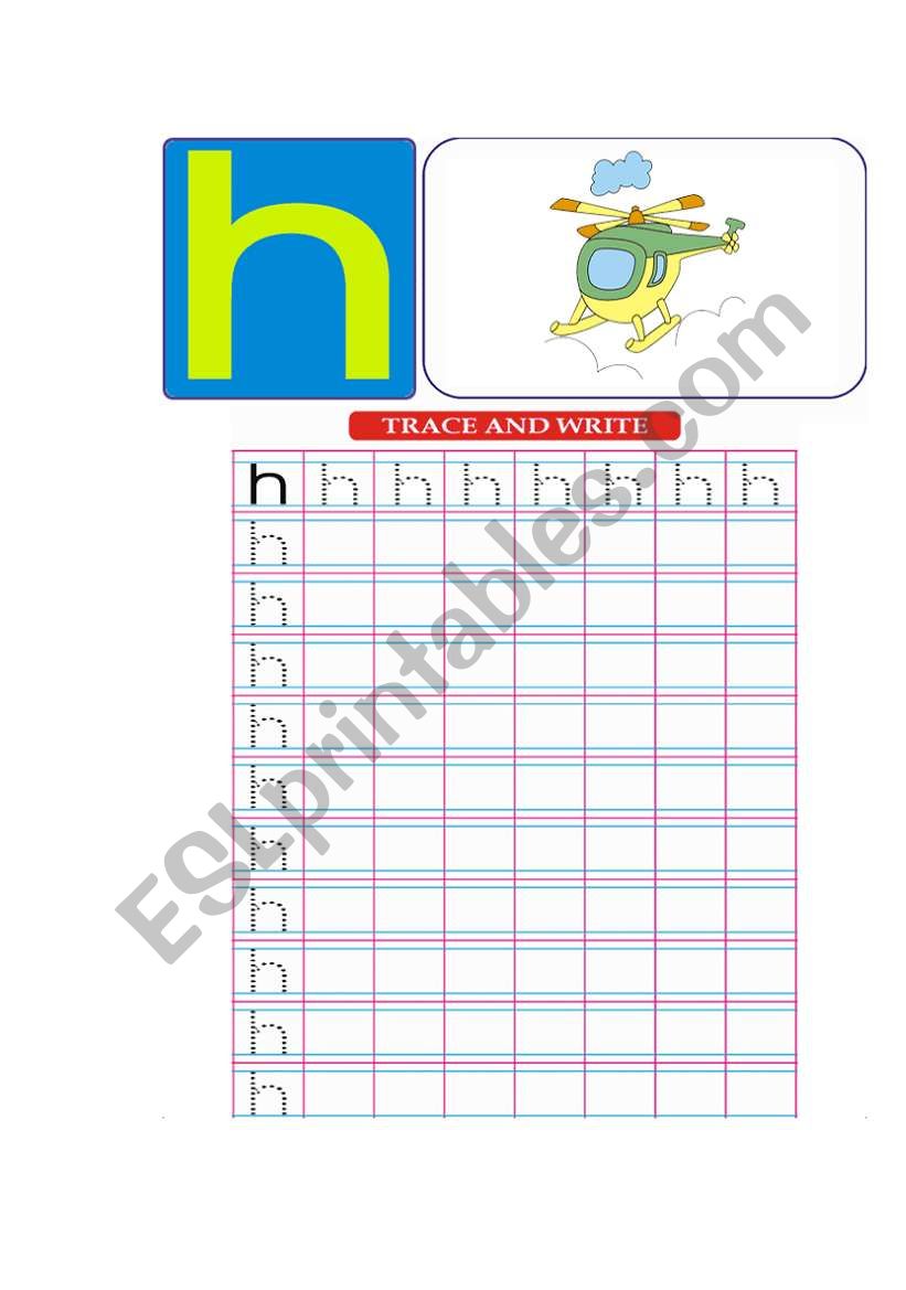 english alphabet worksheet