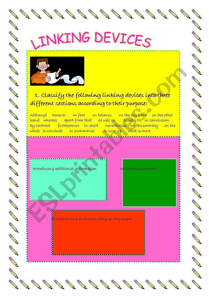Linking devices worksheet