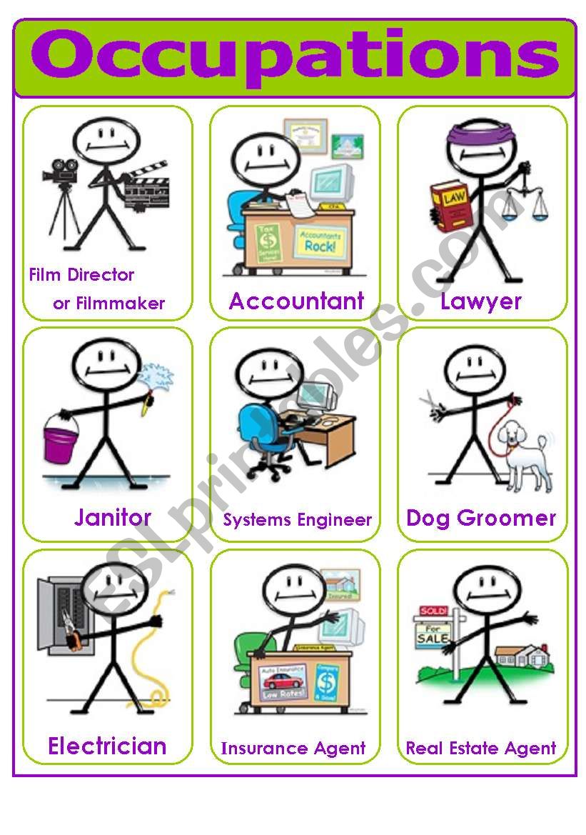 OCCUPATIONS - SET 2 worksheet