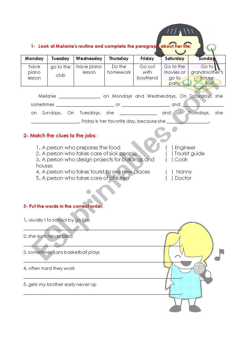 Simple Present  worksheet