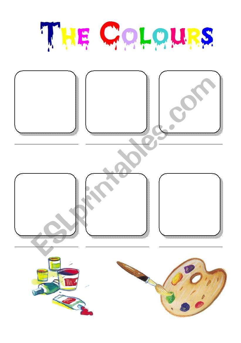 colours worksheet