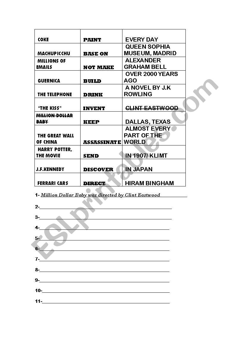 Passive :) worksheet