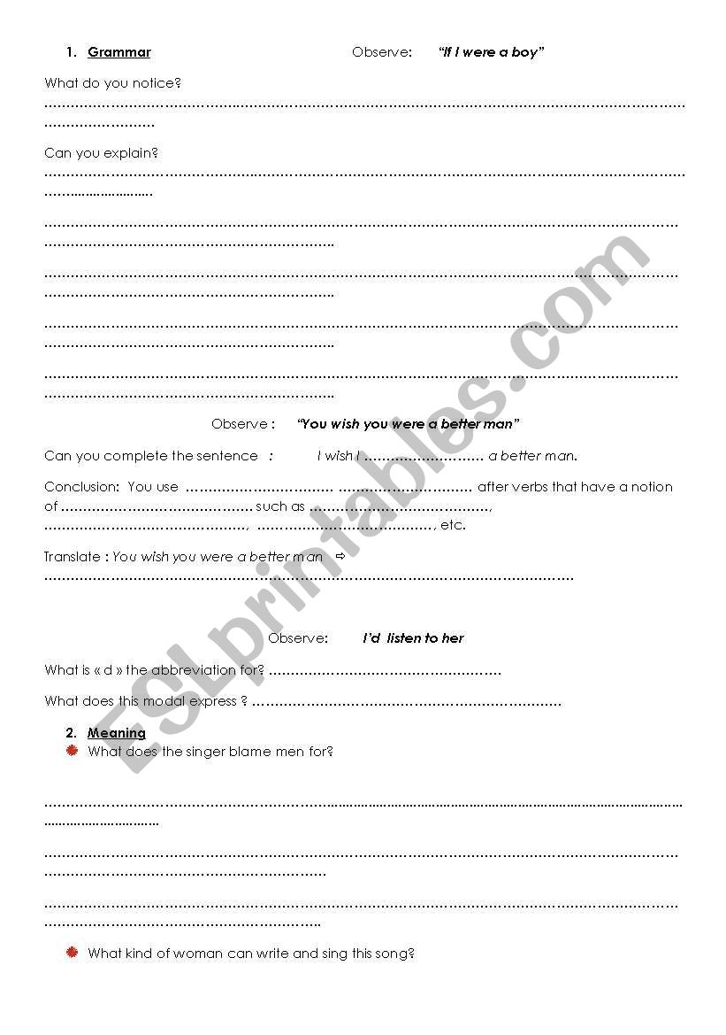 If I were a boy_Beyonc_worksheet_part 2