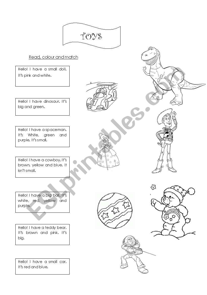 toys  worksheet