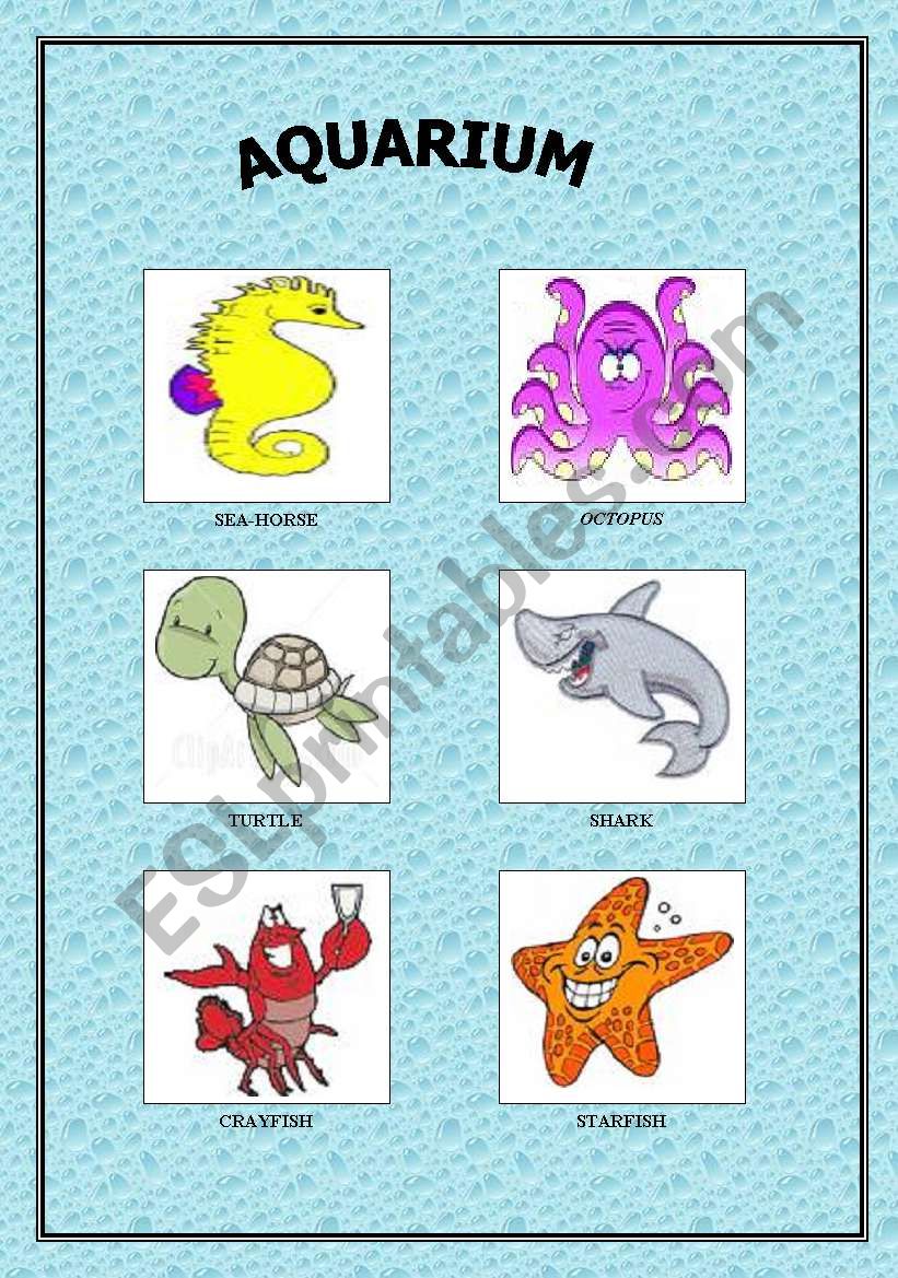 AQUARIUM worksheet