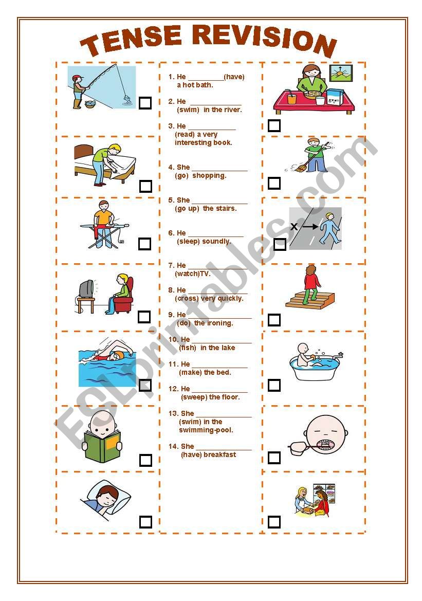 TENSE REVISION worksheet