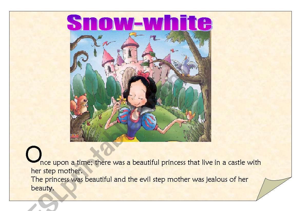 Snowwhite the Reading Part 1 worksheet