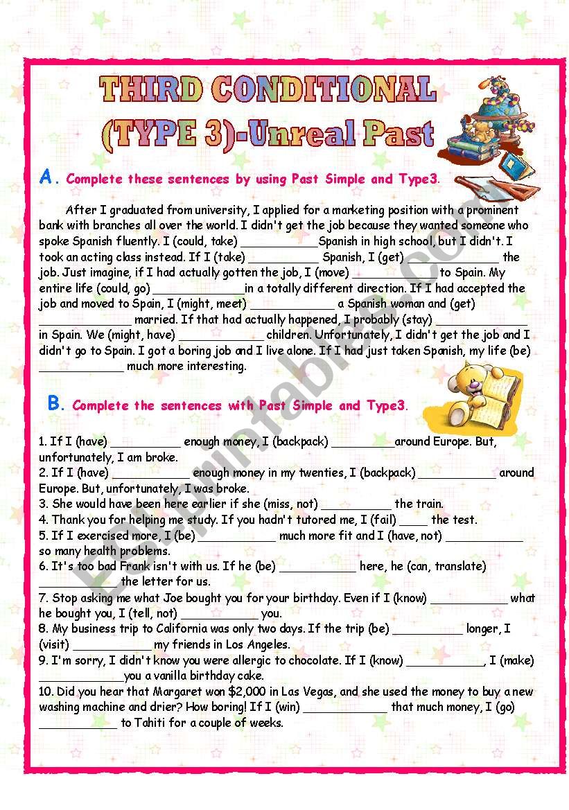 Third Conditional-Type3 worksheet