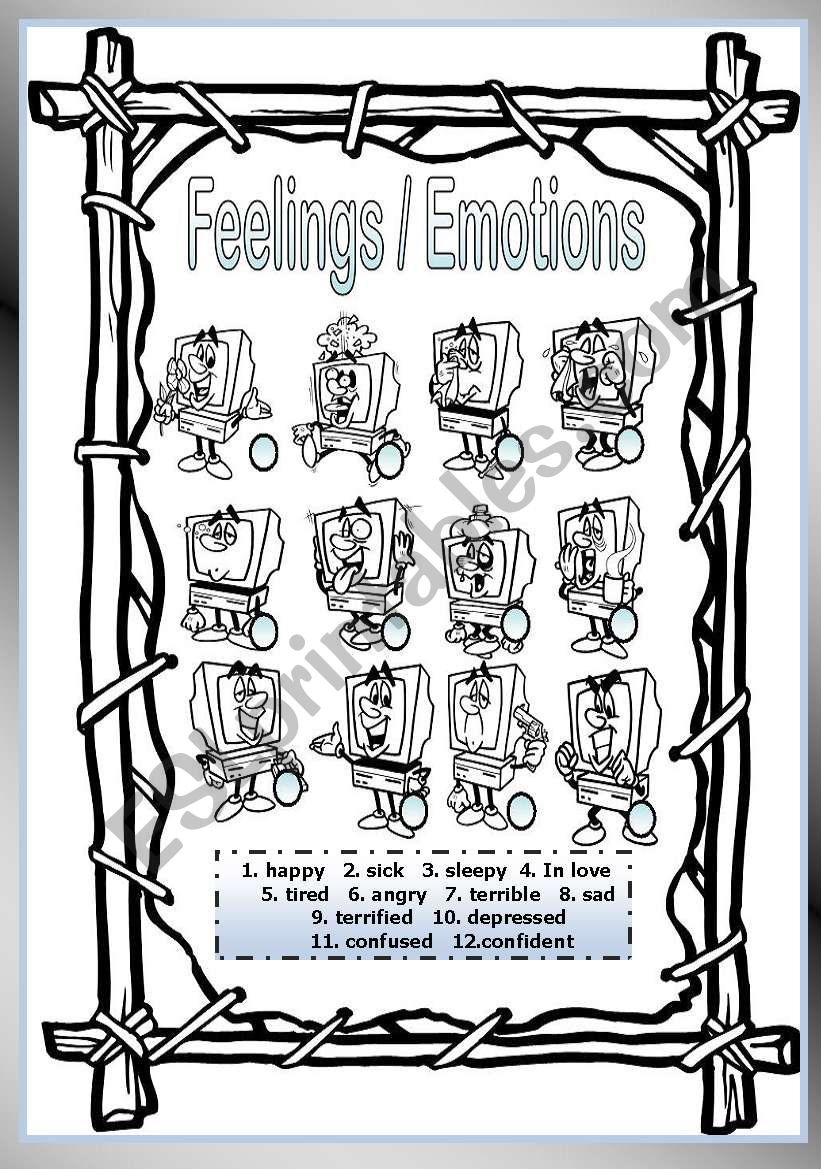 Feelings / Emotions worksheet