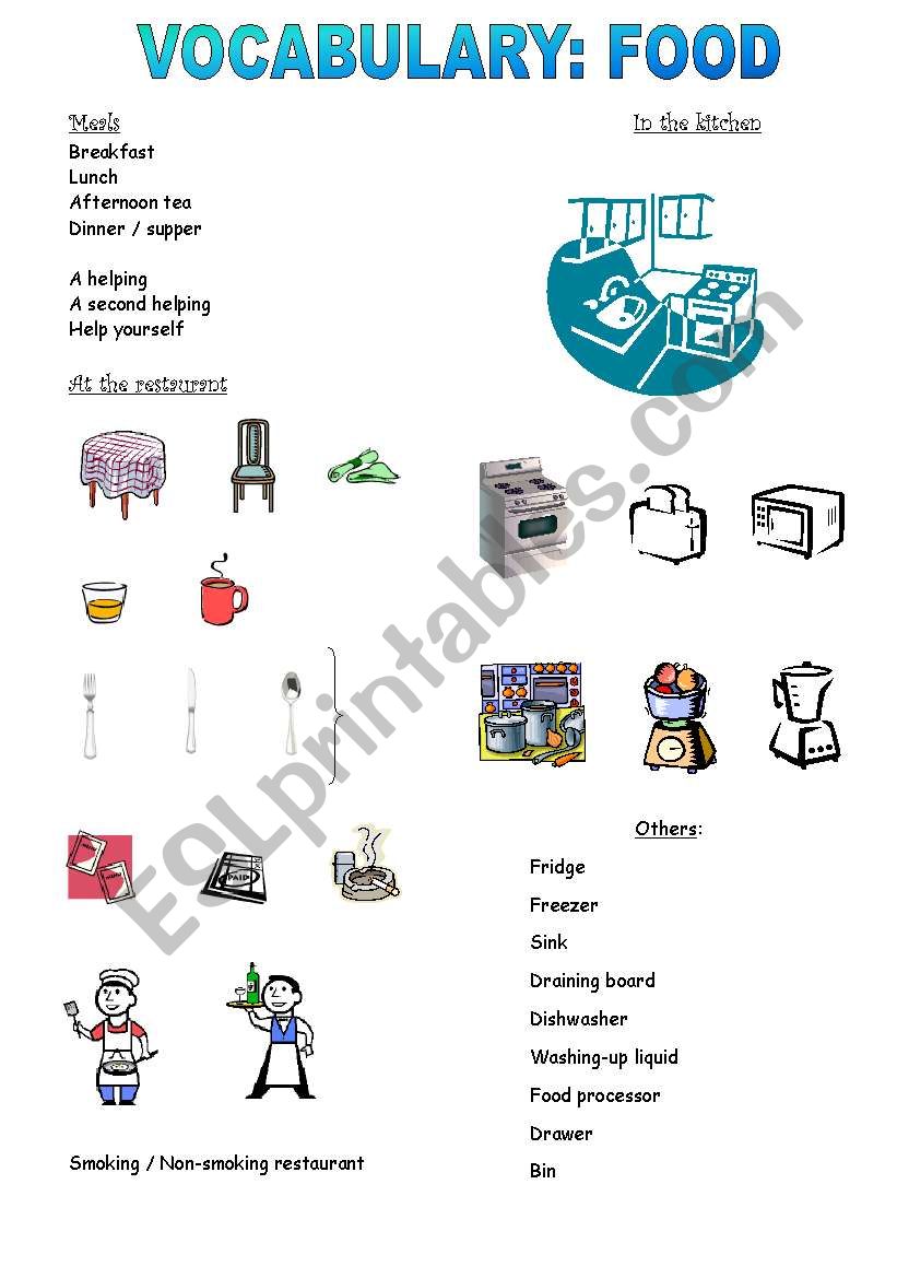 Food worksheet