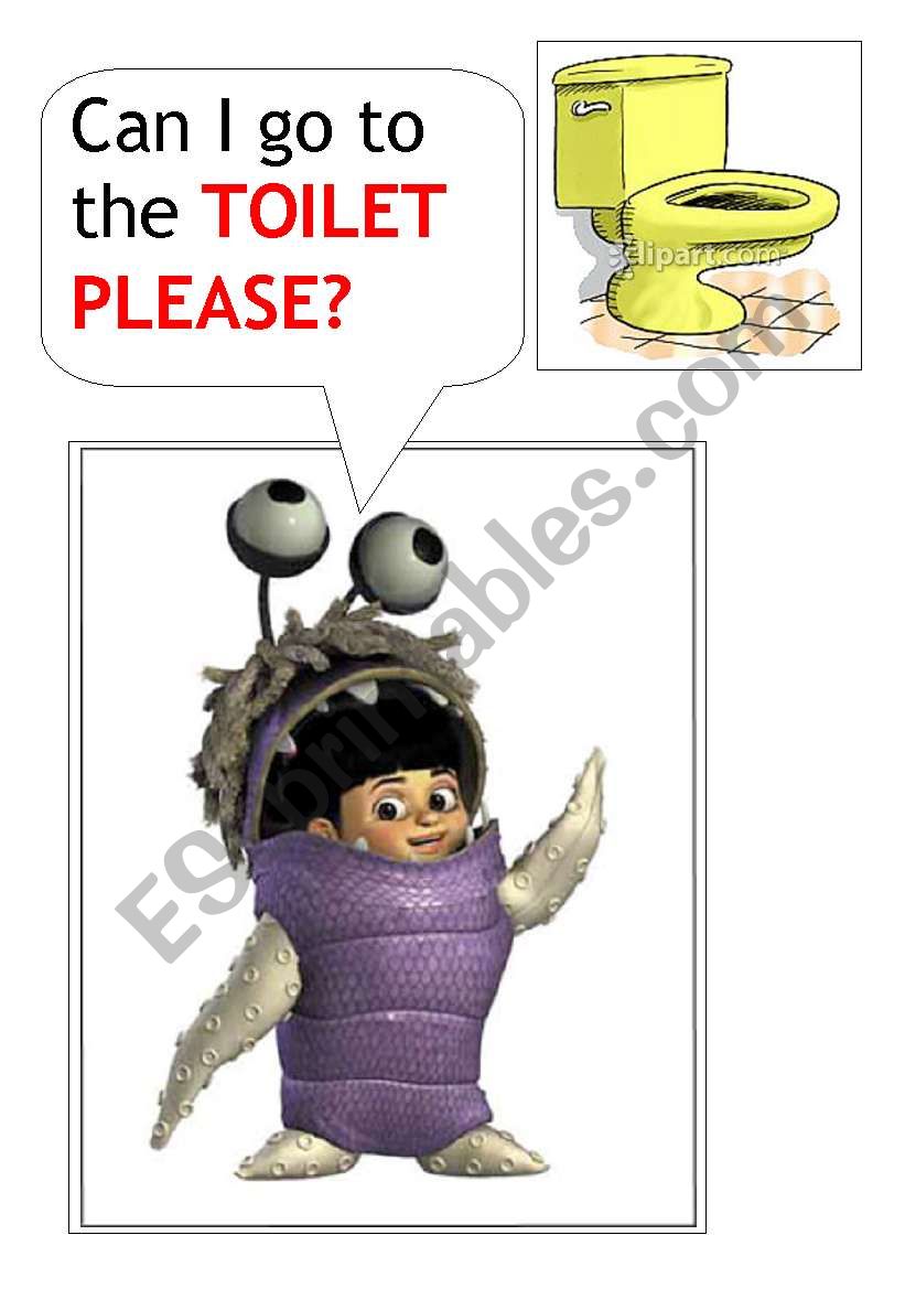 Toilet please? worksheet