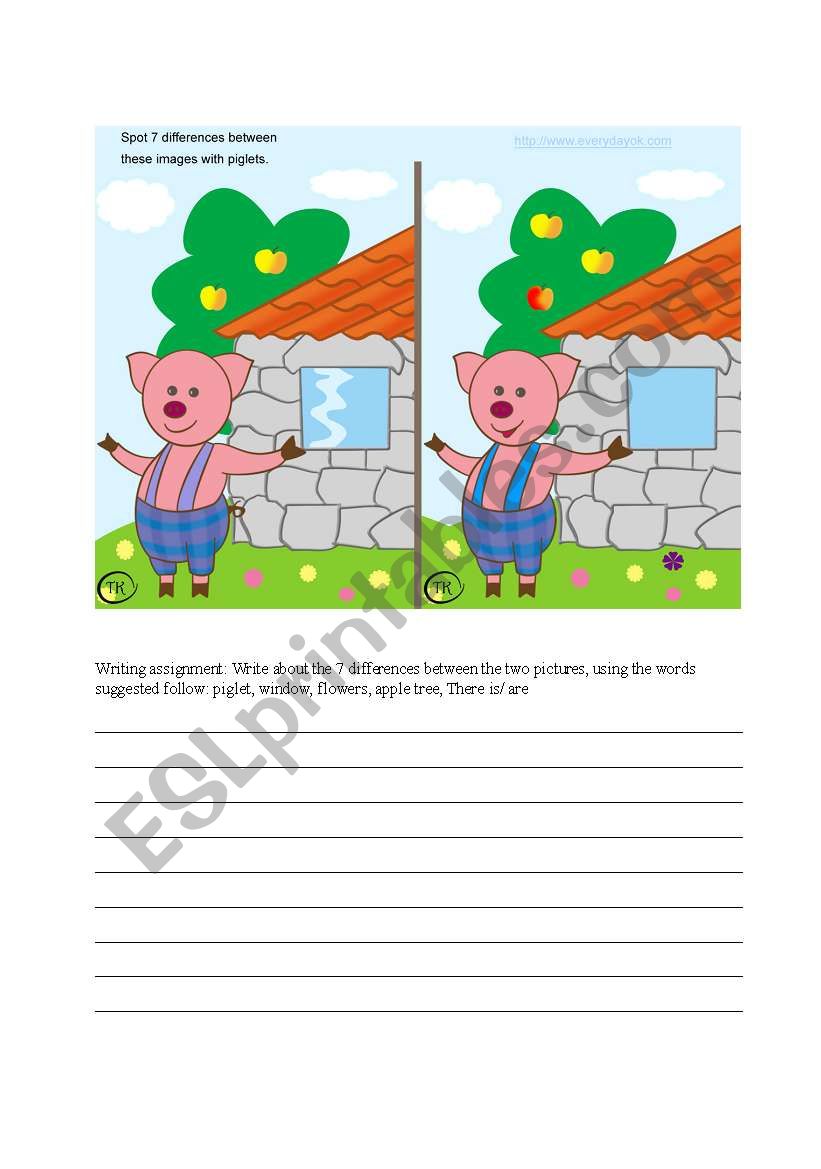 Find the differences worksheet