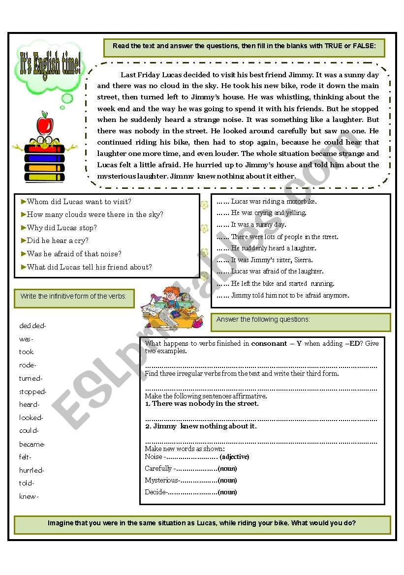 ITÂ´S ENGLISH TIME! worksheet