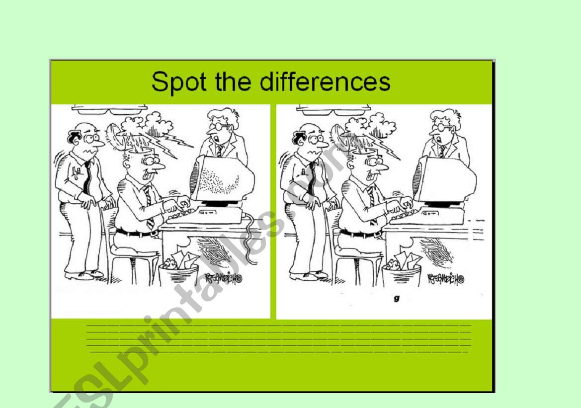 The Six Differences worksheet