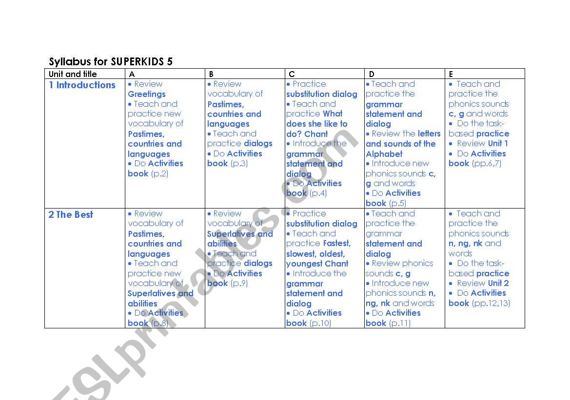 sk 5 worksheet