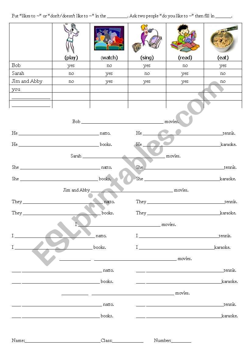 Infinitive verb worksheet