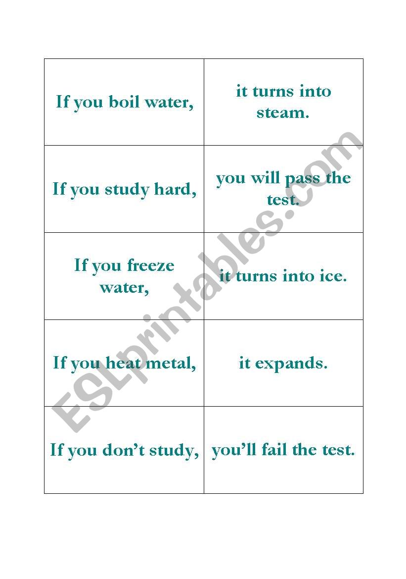 Conditional worksheet