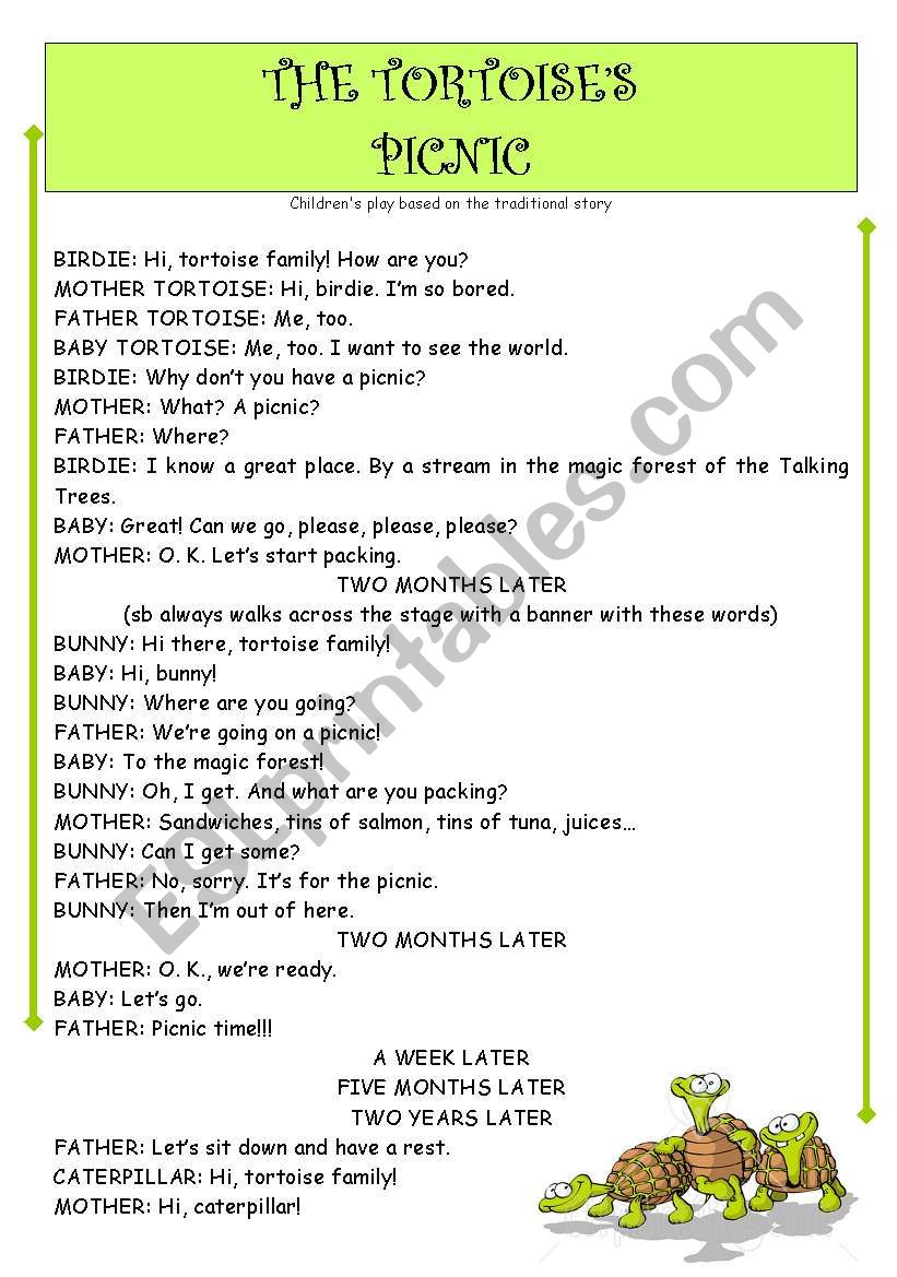 childrenÂ´s play - THE TORTOISESÂ´ PICNIC