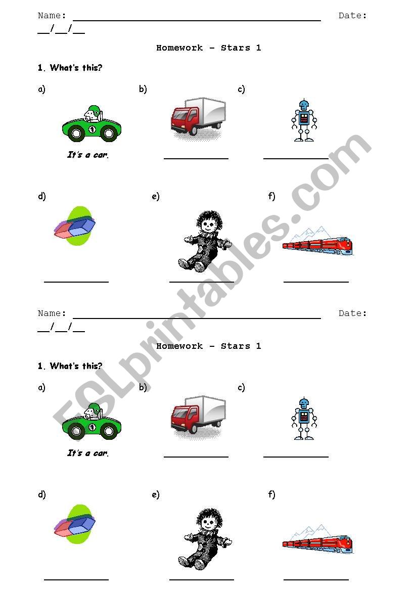 Whats this? worksheet