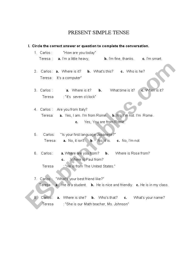 DAILY ROUTINES worksheet