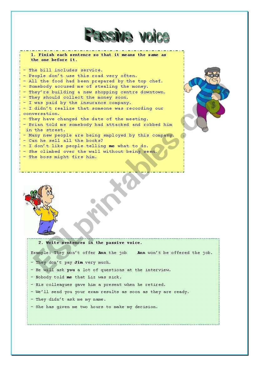 passive_voice activities worksheet